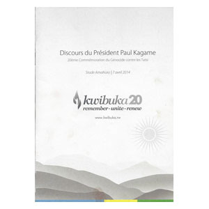 Kwibuka20: Discours du Président Paul Kagame