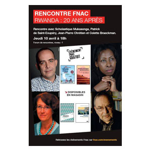 Fnac Montparnasse | Rwanda : 20 ans après