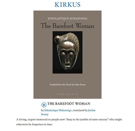 Kirkus Reviews : The Barefoot Woman