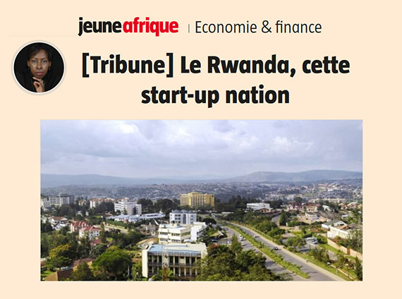 Jeune Afrique: Le Rwanda, cette start-up nation