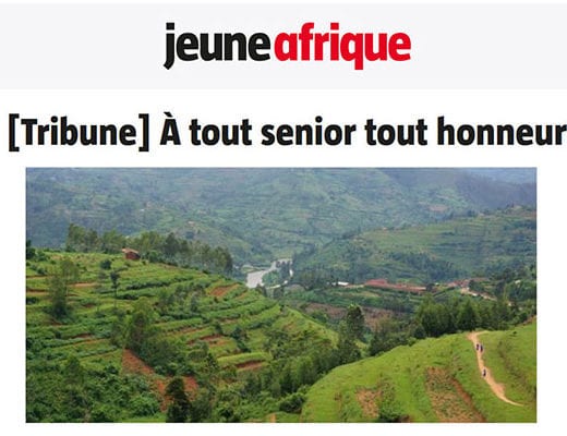Jeune Afrique : À tout senior tout honneur - rwanda