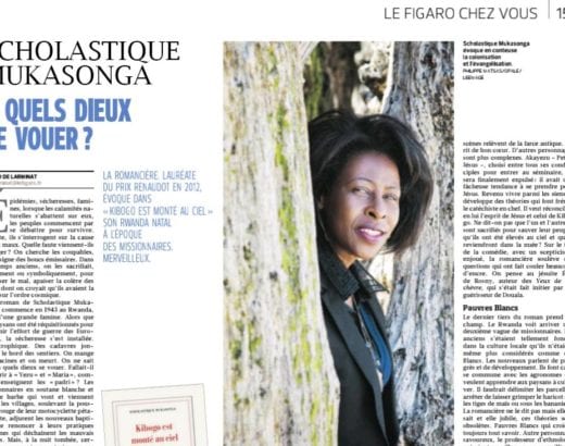 Le Figaro - Kibogo est monté au ciel - Scholatique Mukasonga - Rwanda tradition