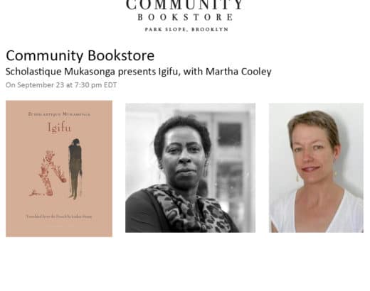 Community Bookstore : présentation de l'Igifu - Scholastique Mukasonga