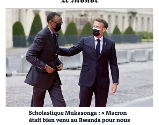 tribune paru dans le quotidien Le Monde daté du 2 juin sur le discours du Président Macron lors de la cérémonie au Mémorial de Gisozi.