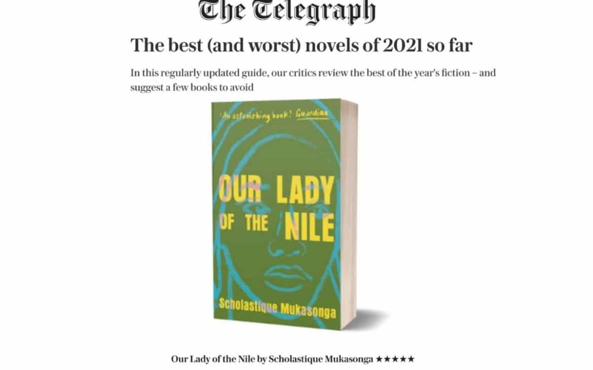 The Telegraph sélectionne “Our Lady of the Nil” dans les meilleurs romans de 2021