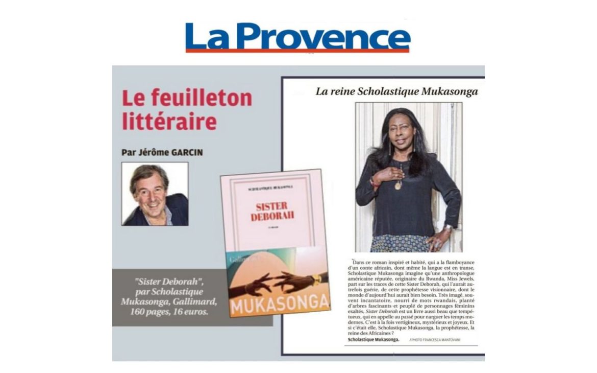 La Provence : La reine Scholastique Mukasonga