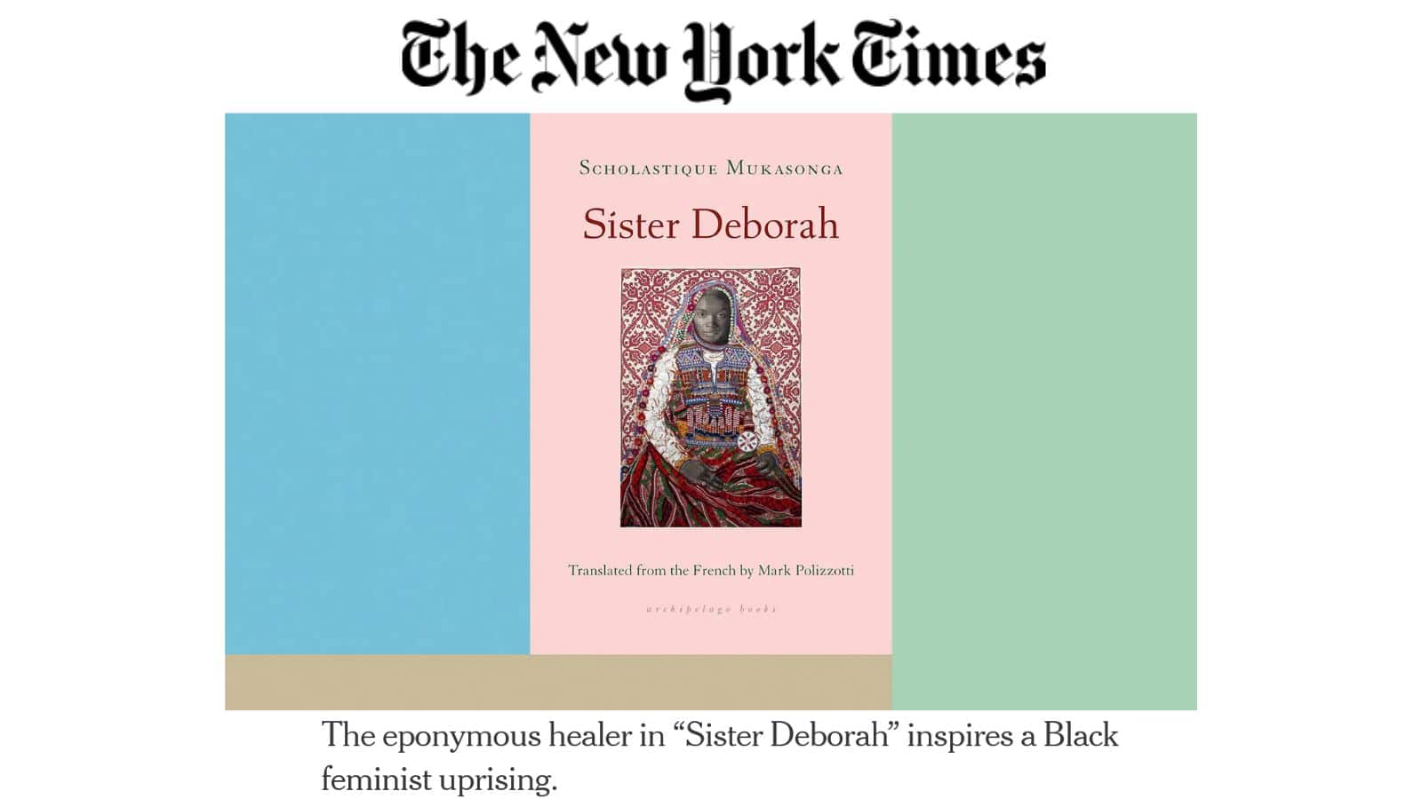 The New York Times : Sister Deborah - Scholastique Mukasonga - écrivaine  rwandaise